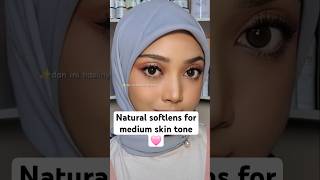 Softlens natural buat Medium skin tone✨️ shorts makeup Softlens [upl. by Gnuj975]