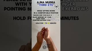 Ajna Chakra Yoga Mudra  How to Practice  quotThird Eyequot Chakra  quotCommand Wheelquot  How to Practice [upl. by Haral]