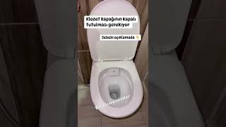 Klozet kapağının kapalı tutulması gerekiyor sebebi yorumda [upl. by Keel]