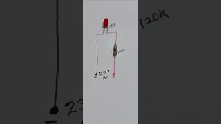 How to connectLED directly from a high voltage 230vAC sourceelectronic youtubeshorts [upl. by Nuahsor]