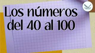 Los números del 40 al 100 [upl. by Hadrian]