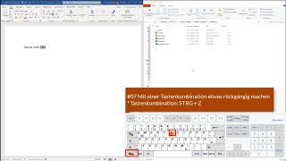07 Mit einer Tastenkombination etwas rückgängig machen [upl. by Bagger]