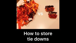 How to store tie downs [upl. by Berri]