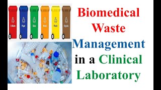 Biomedical Waste Management in a Clinical Laboratory Hindi for class B Sc MLT 5th Semester [upl. by Basso]