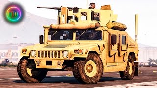 GTA 5 LSPDFR Military Patrol  Humvee w 50 Cal M2 Browning [upl. by Sitnik]