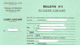 comment avoir un extrait de casier judiciaire [upl. by Norda]