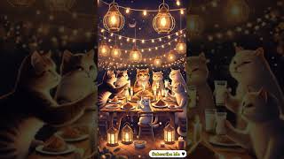 Outdoor Dinner Party Hosted by Cats shorts shortvideo [upl. by Arorua]