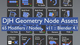 Geometry Node Assets Trailer Blender 41 [upl. by Aitnom]