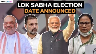 Lok Sabha Election Dates Announced Polls In 7 Phases Election Results Will Be Announced On June 4 [upl. by Lyj311]