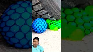 Car 🚗 crossing soft and crunchy things by tyre crushingcrunchyandsoftthings satisfying shorts [upl. by Anilra590]