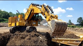 Caterpillar 6020B Loading 777Gs [upl. by Olimpia105]