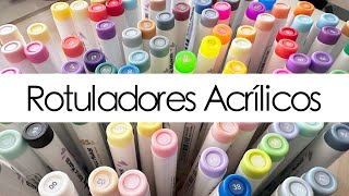 Probando Rotuladores Acrílicos Arrtx para colorear  Reseña Laura Inguz [upl. by Quartas]