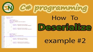 Example 2 How to Deserialize JSON Data into Custom C Class Objects using Newtonsoft [upl. by Jobye]