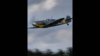 Messerschmitt Bf109 G6 DB605 flyby messerschmitt bf109 luftwaffe vintageaircraft ww2warbirds [upl. by Adnohsad192]