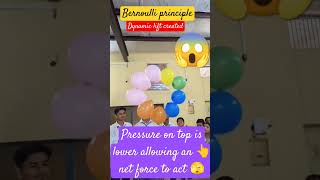 Bernoulli principle dynamic lift createdtrending physics experiment [upl. by Fording498]