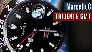 ROLEXAlternative im BatmanLook MarcelloC Tridente GMT  Test  Review [upl. by Aromas]