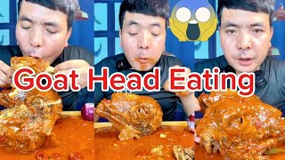 Goat Head eating  Goat Head Mukbang [upl. by Daus859]