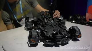 NY Toy Fair 2017 Justice League Batmobile by Mattel [upl. by Lola242]