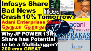 13Rs அடுத்த Multibagger jp power share  Infosys Share Crash today  Castrolind Share Analysis [upl. by Siraf424]