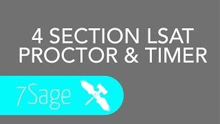 LSAT Proctor amp Timer for 4 Section LSATs [upl. by Glanville4]