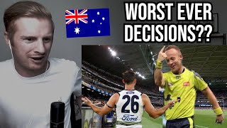 Reaction To Worst Umpiring Decisions in AFL History [upl. by Nnaj374]