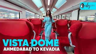 I Traveled In Vistadome Janshatabdi Train From Ahmedabad To Ekta Nagar  I Love My India Ep 28 [upl. by Taveda522]