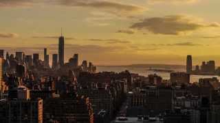 Sunset Time Lapse New York City Jan 2014 [upl. by Ettedanreb356]