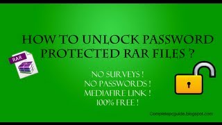 How To Open Password Protected RAR Files Without Password [upl. by Abramo]