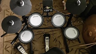 Affordable Electric Drum Set  Donner DED100 unboxing demo amp review [upl. by Onitnatsnoc]