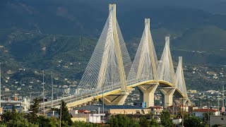 Crossing the RioAntirrio bridge Greece [upl. by Charlean]