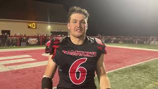 Wadsworth Grizzlies Linebacker Jacob Earnest Week 7 Postgame Interview [upl. by Eesac]