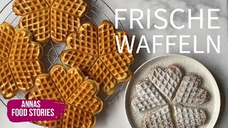 Frische Waffeln  leckeres und einfaches Waffel Rezept einfacherezepte [upl. by Zaneta]