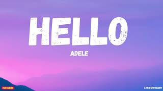 Adele  Hello Lyrics [upl. by Jan]