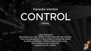 Control  Halsey Karaoke Version [upl. by Miett866]