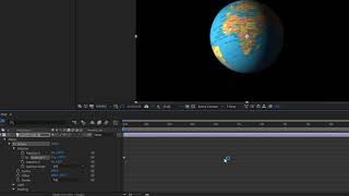 Turning a Flat World Map into a 3D Spinning Globe in Adobe Ae [upl. by Grewitz867]