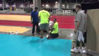 Taraflex Installation at AAU Championships [upl. by Ajssatan]