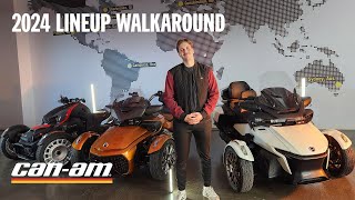 New 2024 CanAm Spyder amp Ryker Walkaround [upl. by Fosque]