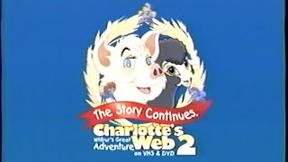 Charlottes Web 2  Wilburs Great Adventure 2003 Trailer VHS Capture [upl. by Ermeena]