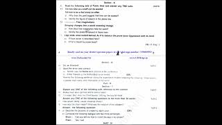 12th English 2nd Mid Term Test 2022 Original Question Paper Chennai District [upl. by Uni]