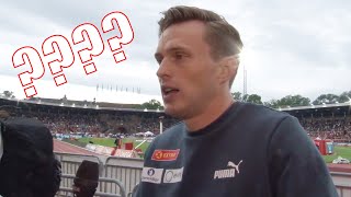 quotWhat The Hell Is Going Onquot Karsten Warholm On Bizarre Finish In Stockholm 400m Hurdles [upl. by Demha]