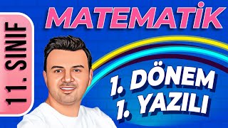 11 SINIF MATEMATİK 1DÖNEM 1YAZILI ÇALIŞMASI  ŞENOL HOCA [upl. by Clemmie]