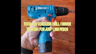 Total 12V Cordless Drill  Driver TDLII1241 for just 1980 Pesos [upl. by Siubhan]