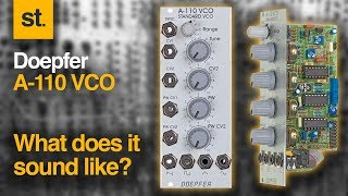 Doepfer A110 VCO  How does it sound [upl. by Annirak]