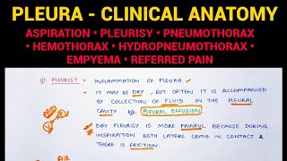 Pleura  Clinical Anatomy I Pleura Anatomy 55  Thorax Anatomy [upl. by Mahla934]