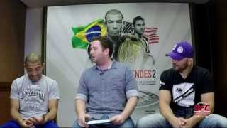 Papo de Atleta com José Aldo e Glover Teixeira [upl. by Nodnab]