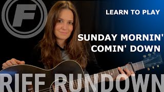 Learn To Play quotSunday Mornin Comin Downquot by Kris Kristofferson [upl. by Anahsat206]