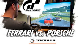 Ferrai ou Porsche Quem ganha a corrida granturismo7 game carros [upl. by Esilahs]