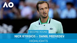 Nick Kyrgios v Daniil Medvedev Highlights 2R  Australian Open 2022 [upl. by Vicky]