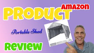 VEVOR Outdoor Portable Storage Shelter Shed Review [upl. by Javed629]