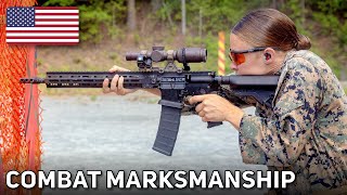 US Marines Conduct AR15 Rifles Combat Marksmanship at Quantico 2024 [upl. by Luby]